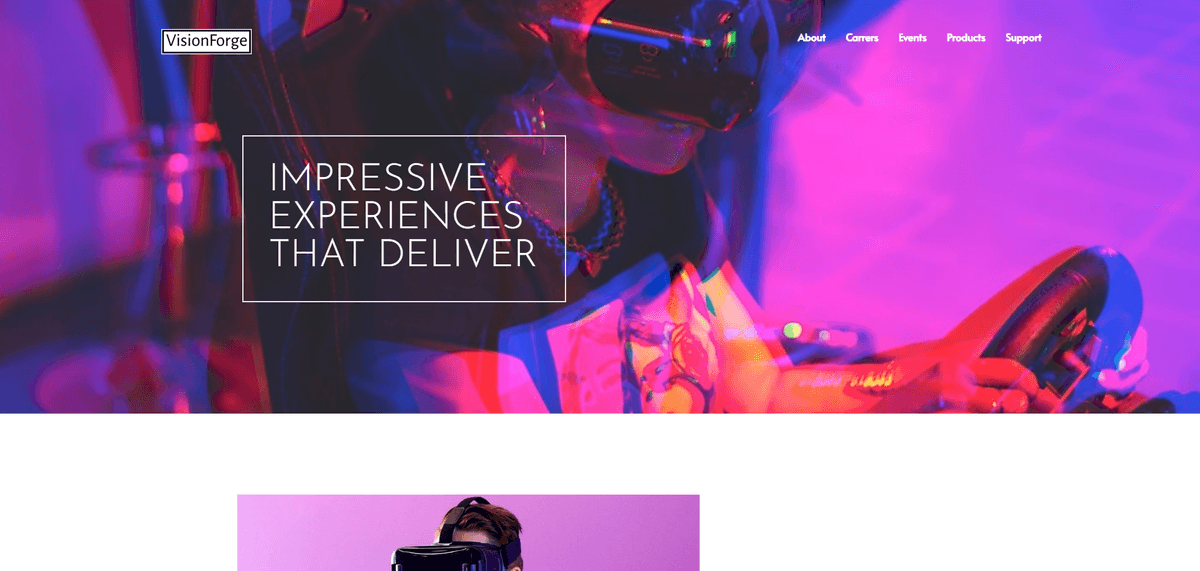 Screenshot of Vision Forge